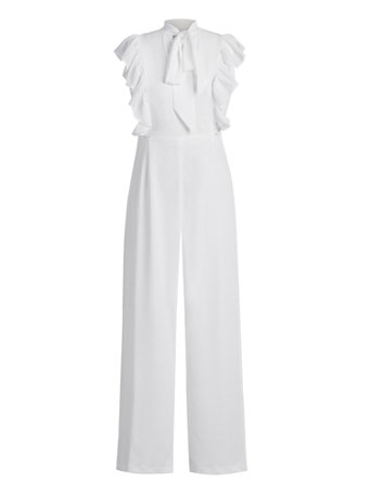 8988b Ecru Bow Detail Strapless Jumpsuit