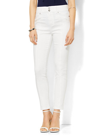 NY&C: Soho Jeans - High-Waist Ankle Legging - Optic White
