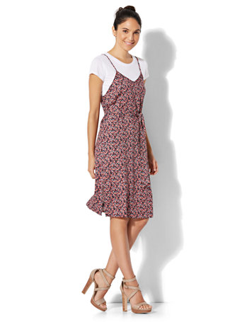 Ny C Soho Jeans Slip Dress With T Shirt 180