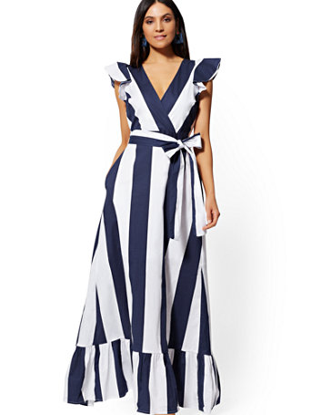 maxi dress stripe