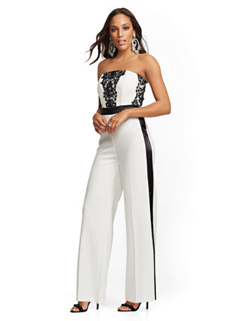 tall strapless jumpsuit