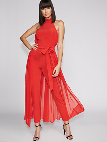halter jumpsuit gabrielle union tall