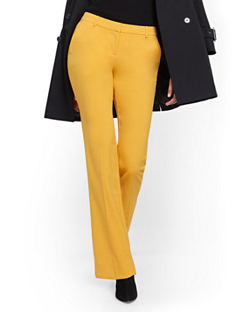 NY&Co Women's Tall Straight-Leg Pants - Modern - 7th Avenue Sunflower Garden NY&Co Women's Tall Straight-Leg Pants - Modern - 7th Avenue Sunflower Garden