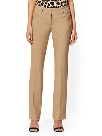 NY&Co Women's Tall Straight-Leg Pants - Signature Fit - Superstretch - 7th Avenue Brown Sugar NY&Co Women's Tall Straight-Leg Pants - Signature Fit - Superstretch - 7th Avenue Brown Sugar
