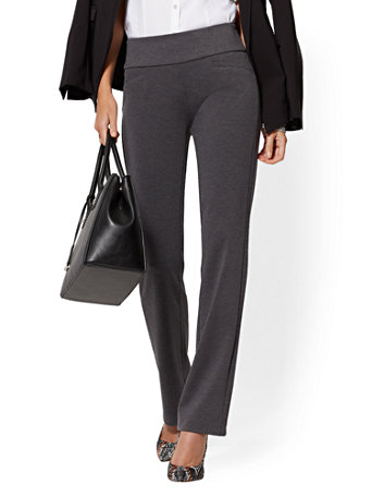 high waisted pull on trousers