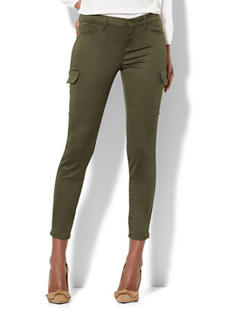 NY&C: The Crosby Pant - Slim-Leg Cargo - Olive - Soho Jeans