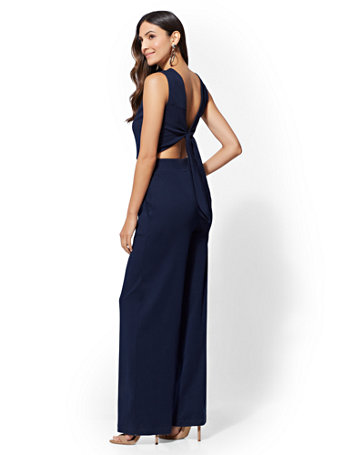 back tie jumpsuit