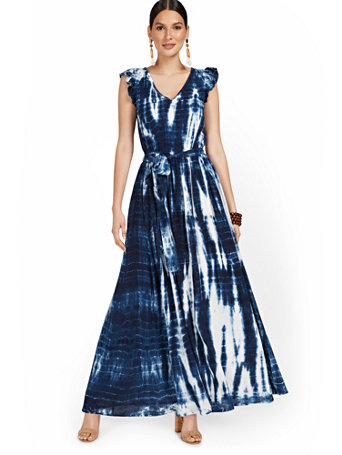 inc tie dye maxi dress