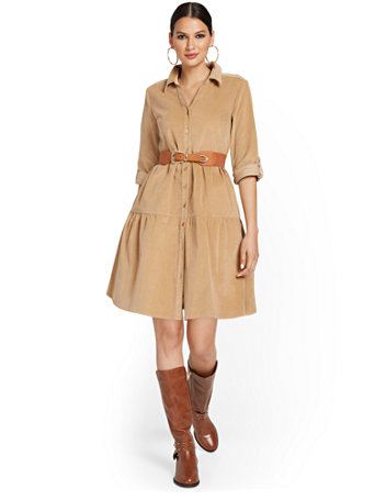 Tiered Button-Down Dress | New York 