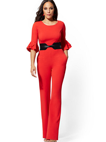 tulip sleeve jumpsuit