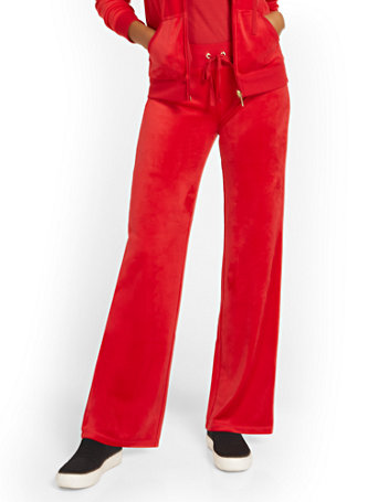Velour Straight-Leg Pant - Dreamy 