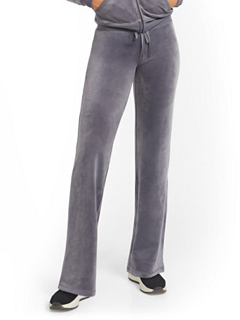 Velour Straight-Leg Pant - Dreamy 