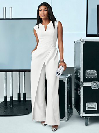 jumpsuit avenue seamed 7th york company nyandcompany gabrielle union dress jumpsuits outfits moda macaco visitar visit  salvo clothes amillionstyles