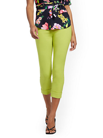 high waisted pull on pants