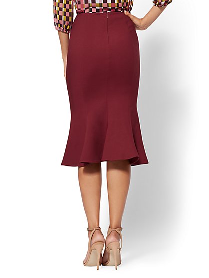 Skirts For Women New York Company 7th Avenue Burgundy Trumpet Skirt New York Company