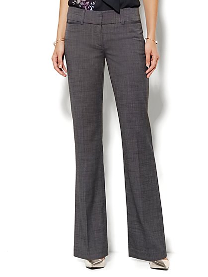 7th Avenue Pant - Bootcut - Signature - Black Check - New York & Company