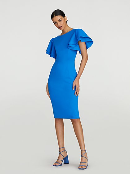 Abril Ruffle-Sleeve Sheath Dress - Gabrielle Union Collection - New York & Company