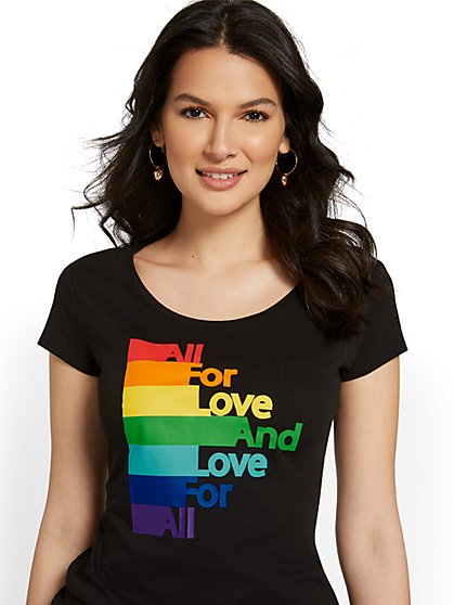 All For Love Oversized Graphic Tee - New York & Company