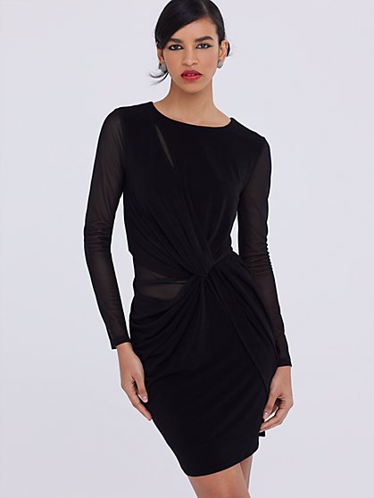 Asymmetric Ruched Dress - Gabrielle Union Collection - New York & Company