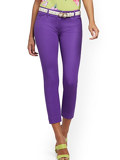 New York /& Co Solid Womens Tall Audrey Ankle Pant