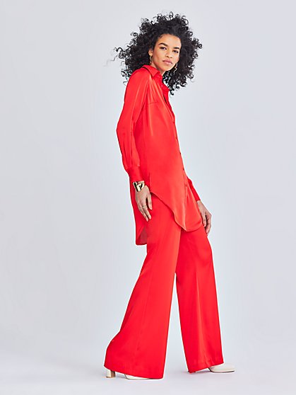 Avery Crepe Wide-Leg Pant - Gabrielle Union Collection - New York & Company