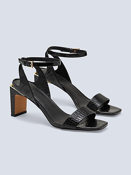 Ayah Embossed Strappy Sandal - Gabrielle Union Collection - New York & Company