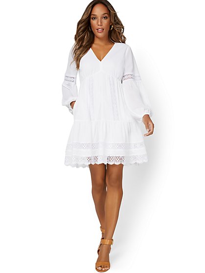 New york company white dress Clearance