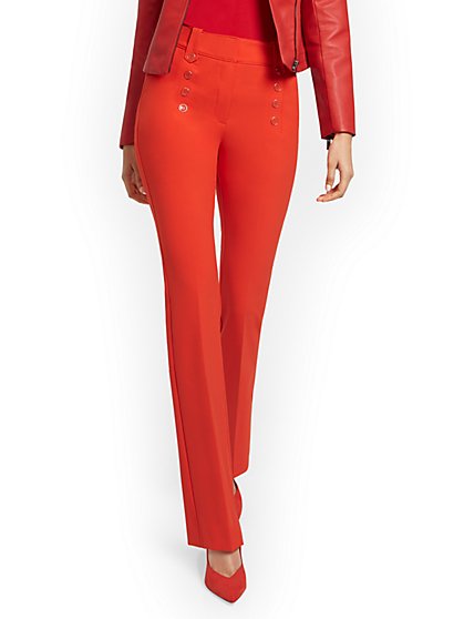 red dress pants for ladies