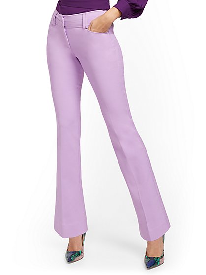 purple bootcut jeans
