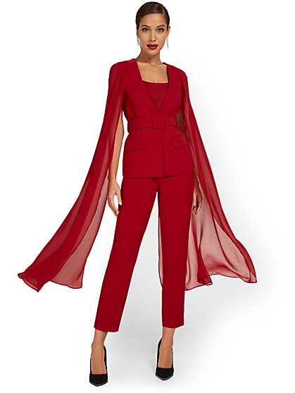 Belted Cape Jacket - New York & Company
