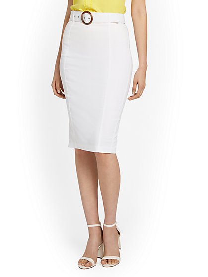 Belted Pencil Skirt - New York & Company