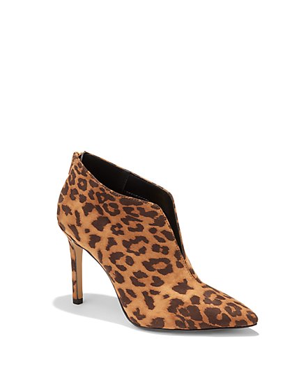 Bianca High-Heel Bootie - Leopard-Print - New York & Company