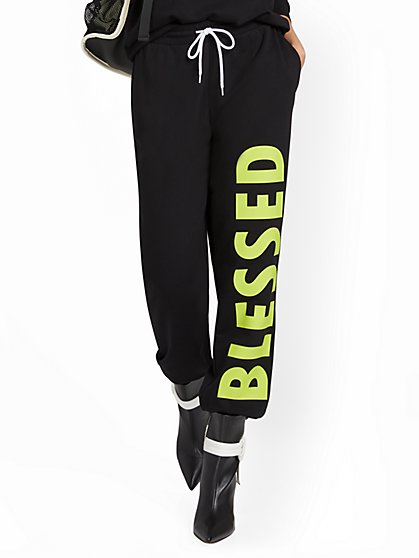 Blessed French Terry Jogger Pant - New York & Company