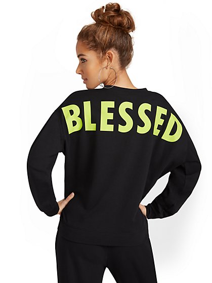 Blessed French Terry Pullover - New York & Company