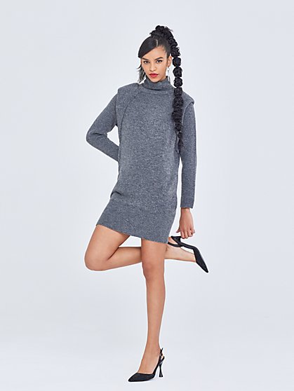 Bold-Shoulder Sweater Dress - Gabrielle Union Collection - New York & Company