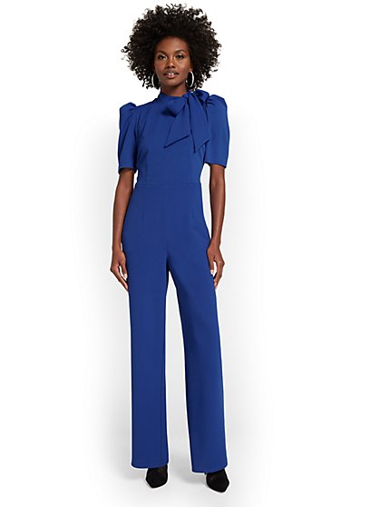 Bow-Neck Jumpsuit - New York & Company