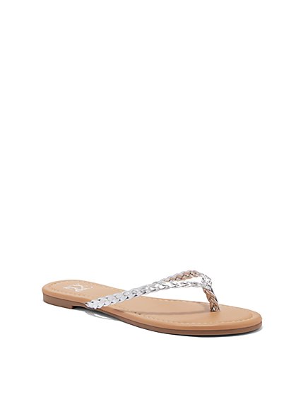 Braided Flip-Flop Sandal - New York & Company