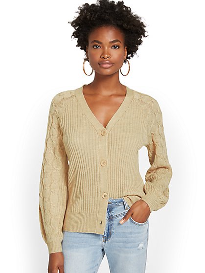 Button-Front Cardigan - New York & Company