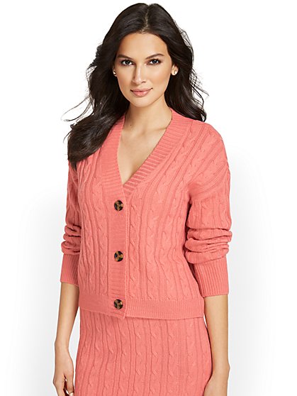 Cable-Knit Cardigan - New York & Company