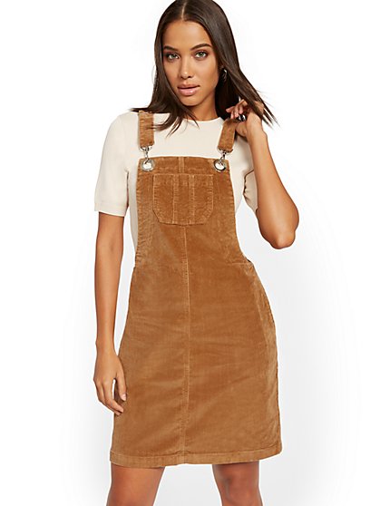 Corduroy Overall Skirt Outfit Flash ...