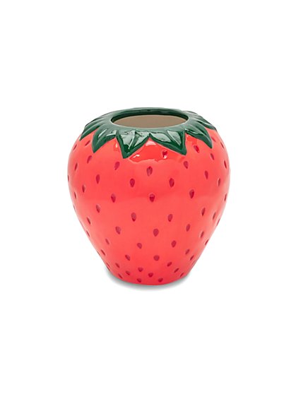 Ceramic Strawberry Vase - Bando - New York & Company