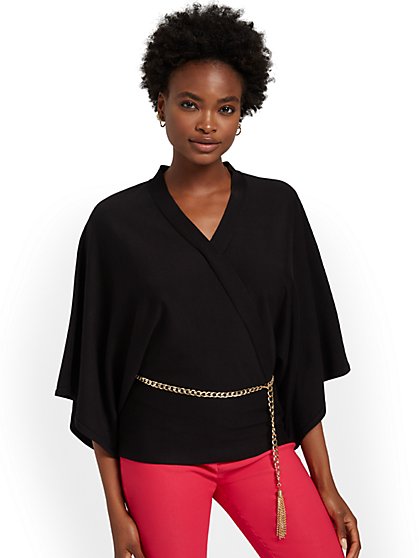 Chain-Belt Kimono Sweater - New York & Company