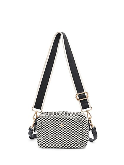 Check-Woven Crossbody Bag - American Fashion Accessories - New York & Company