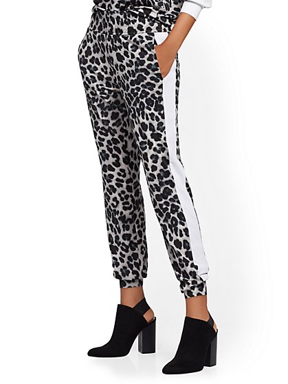 cheetah print jogger pants