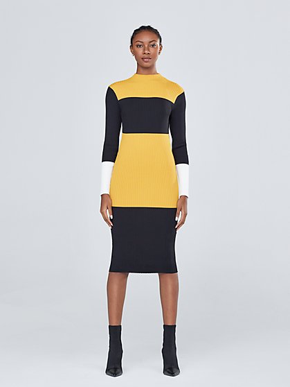 Colorblock Sweater Dress - Gabrielle Union Collection - New York & Company