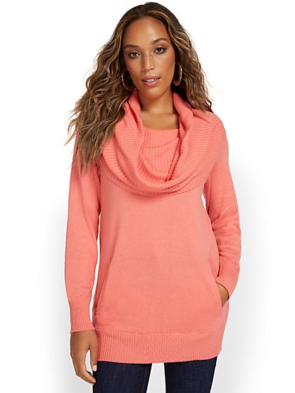 Convertible Cowl-Neck Sweater - New York & Company