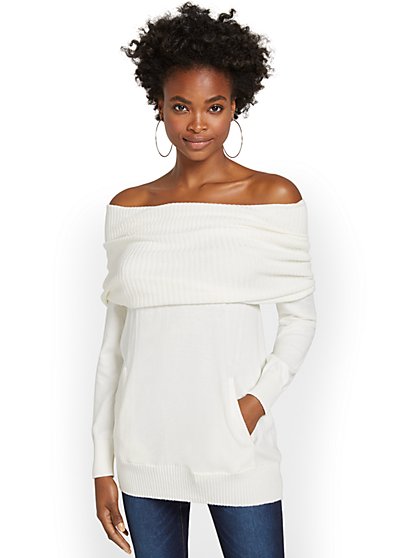Convertible Cowl-Neck Sweater - New York & Company