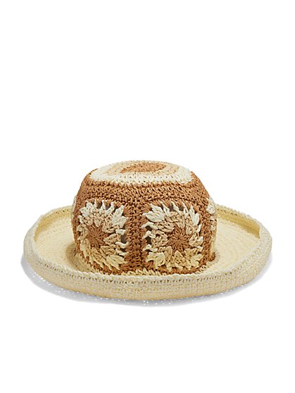 Crochet-Accent Bucket Hat - Shiraleah - New York & Company