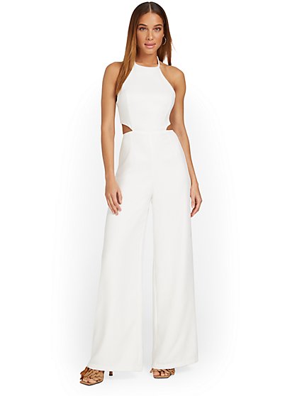 Cut-Out Halterneck Jumpsuit - Do+Be - New York & Company
