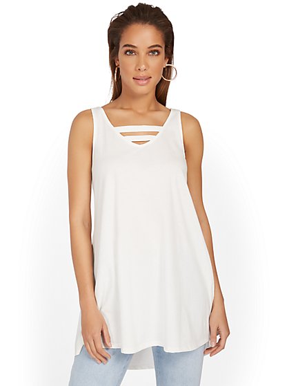 Cut-Out Perfect Tee Tunic - New York & Company
